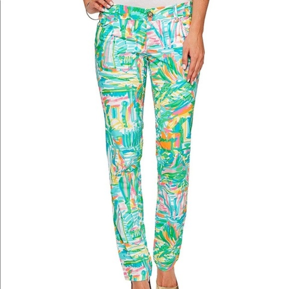Lilly Pulitzer Pants - Lilly Pulitzer Callahan Chino Sea Salt and Sun 4